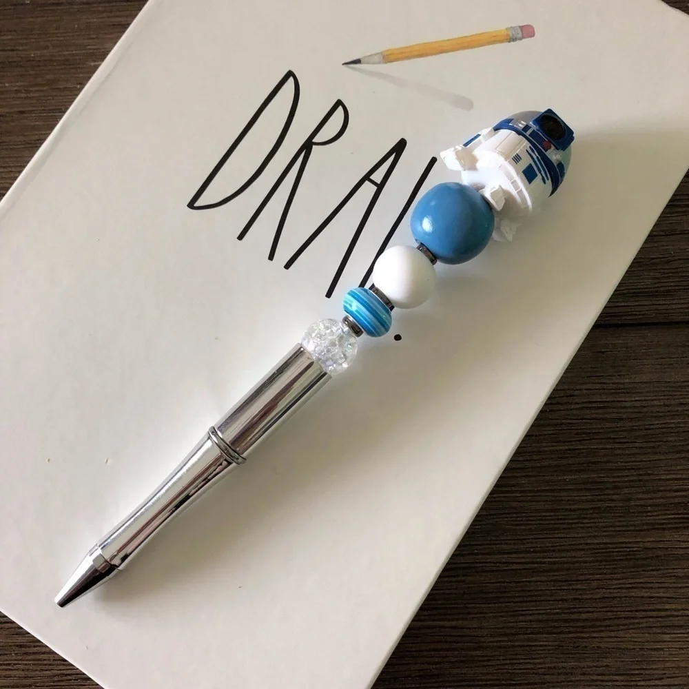 Disney Doorables: Star Wars: R2-D2 handmade beaded pen